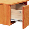 Stolik nocny Woskowy Brąz 37 x 35 x 18,5 cm Lite drewno sosnowe
