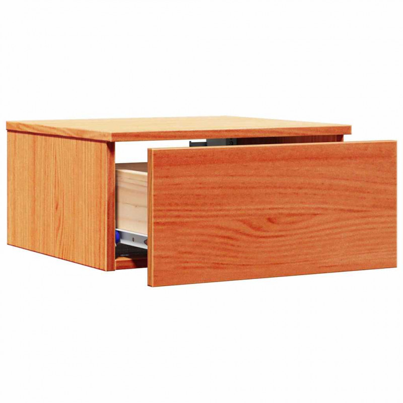 Stolik nocny z szufladą 2 pcs Woskowy Brąz 37 x 35 x 18,5 cm