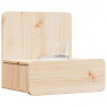 Stolik nocny z szufladą 2 pcs Brązowy 44 x 32,5 x 40 cm