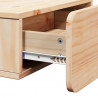 Stolik nocny z szufladą 2 pcs Brązowy 44 x 32,5 x 40 cm