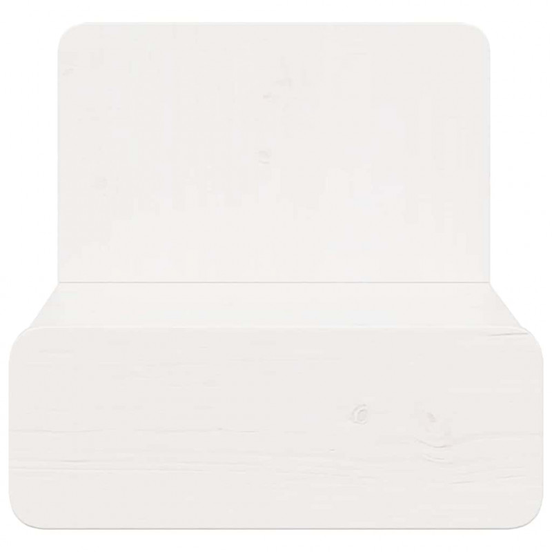 Stolik nocny Biały 44 x 32,5 x 40 cm Lite drewno sosnowe