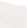 Stolik nocny Biały 44 x 32,5 x 40 cm Lite drewno sosnowe