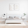 Stolik nocny 2 pcs Biały 44 x 32,5 x 40 cm Lite drewno sosnowe