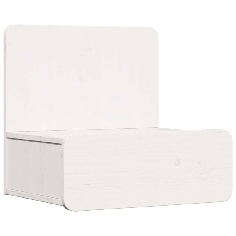 Stolik nocny 2 pcs Biały 44 x 32,5 x 40 cm Lite drewno sosnowe