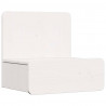 Stolik nocny 2 pcs Biały 44 x 32,5 x 40 cm Lite drewno sosnowe