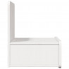 Stolik nocny 2 pcs Biały 44 x 32,5 x 40 cm Lite drewno sosnowe