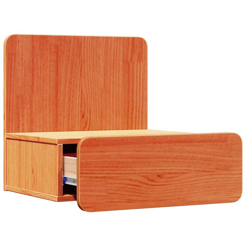 Stolik nocny Woskowy Brąz 44 x 32,5 x 40 cm Lite drewno sosnowe