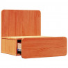 Stolik nocny Woskowy Brąz 44 x 32,5 x 40 cm Lite drewno sosnowe