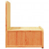 Stolik nocny Woskowy Brąz 44 x 32,5 x 40 cm Lite drewno sosnowe