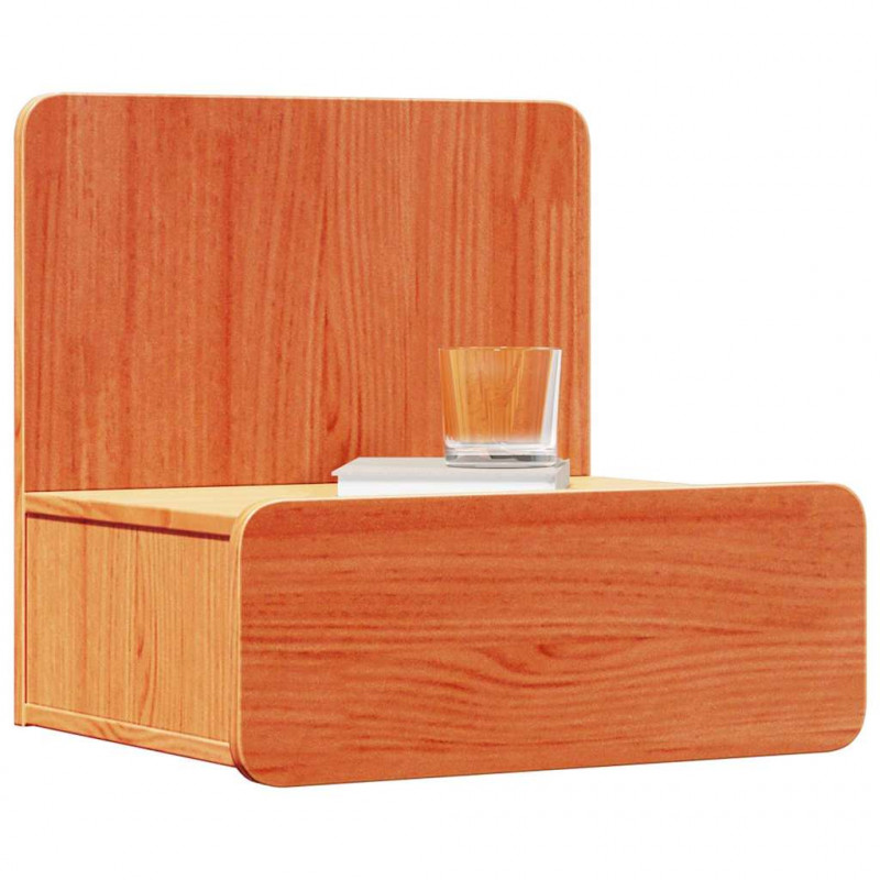 Stolik nocny z szufladą 2 pcs Woskowy Brąz 44 x 32,5 x 40 cm