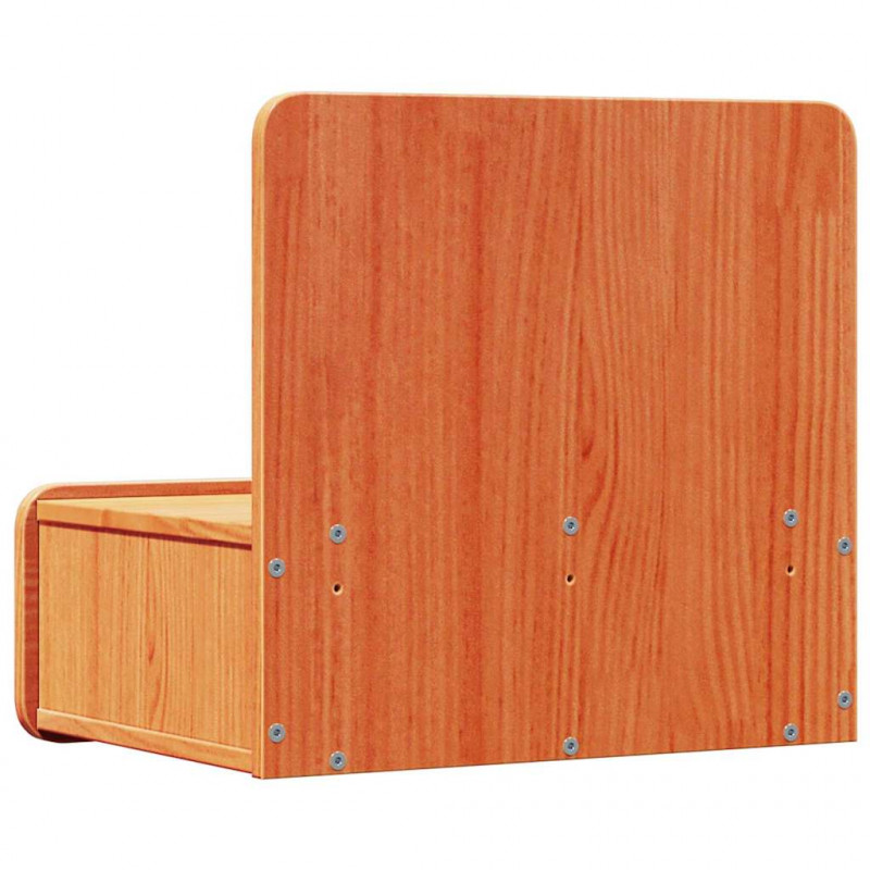 Stolik nocny z szufladą 2 pcs Woskowy Brąz 44 x 32,5 x 40 cm