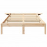 Ramka łóżka Naturalny 135 x 190 cm Lite drewno sosnowe