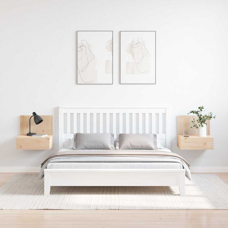 Stolik nocny z szufladą 2 pcs Brązowy 42 x 32,5 x 40 cm