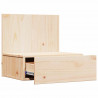 Stolik nocny z szufladą 2 pcs Brązowy 42 x 32,5 x 40 cm