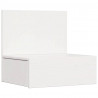 Stolik nocny 2 pcs Biały 42 x 32,5 x 40 cm Lite drewno sosnowe