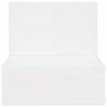 Stolik nocny 2 pcs Biały 42 x 32,5 x 40 cm Lite drewno sosnowe