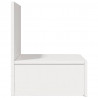Stolik nocny 2 pcs Biały 42 x 32,5 x 40 cm Lite drewno sosnowe