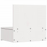 Stolik nocny 2 pcs Biały 42 x 32,5 x 40 cm Lite drewno sosnowe