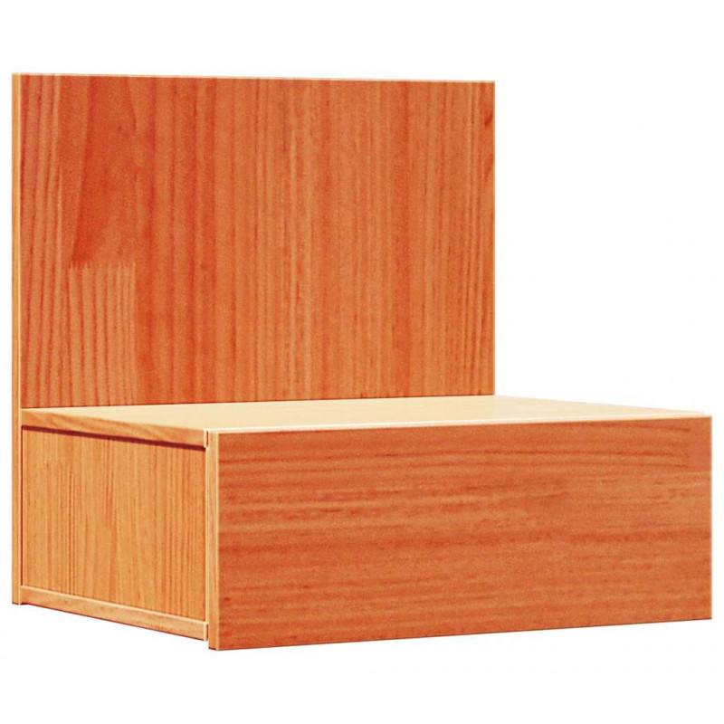 Stolik nocny Woskowy Brąz 42 x 32,5 x 40 cm Lite drewno sosnowe