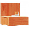 Stolik nocny Woskowy Brąz 42 x 32,5 x 40 cm Lite drewno sosnowe