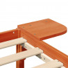 Ramka łóżka Woskowy Brąz 120 x 190 cm Lite drewno sosnowe