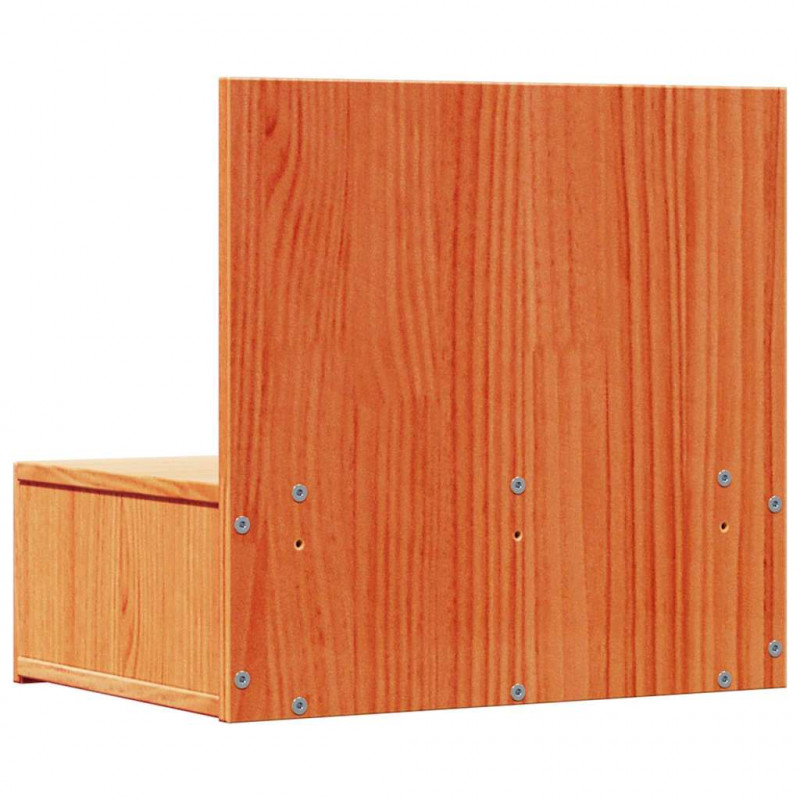 Stolik nocny z szufladą 2 pcs Woskowy Brąz 42 x 32,5 x 40 cm