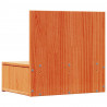 Stolik nocny z szufladą 2 pcs Woskowy Brąz 42 x 32,5 x 40 cm