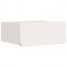 Stolik nocny Biały 39 x 34 x 16,5 cm Lite drewno sosnowe