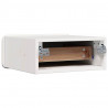 Stolik nocny 2 pcs Biały 39 x 34 x 16,5 cm Lite drewno sosnowe