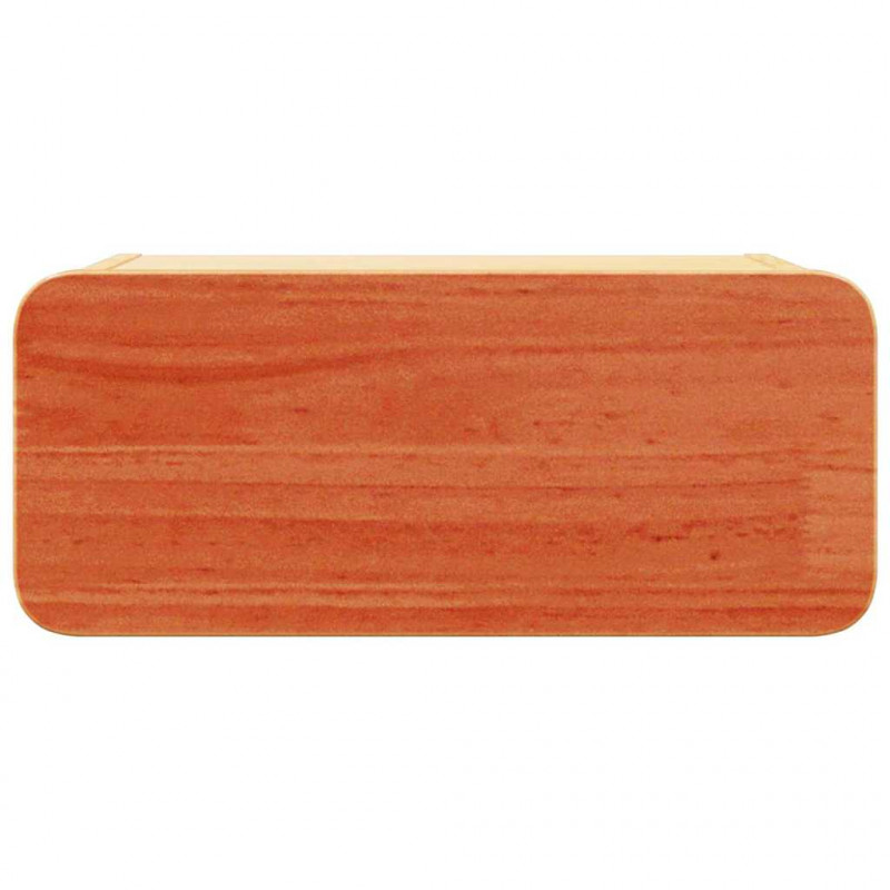 Stolik nocny Woskowy Brąz 39 x 34 x 16,5 cm Lite drewno sosnowe