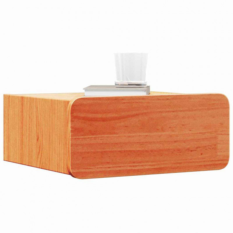 Stolik nocny z szufladą 2 pcs Woskowy Brąz 39 x 34 x 16,5 cm