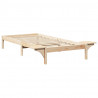 Ramka łóżka Naturalny 80 x 200 cm Lite drewno sosnowe