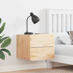 Stolik nocny Brązowy 39 x 34 x 33 cm Lite drewno sosnowe