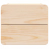 Stolik nocny Brązowy 39 x 34 x 33 cm Lite drewno sosnowe