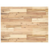 Półka ścienna pod umywalkę, stal i lite drewno akacjowe