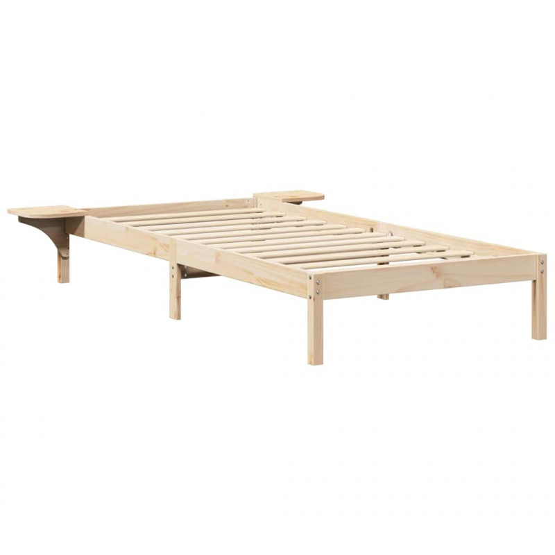 Ramka łóżka Naturalny 90 x 190 cm Lite drewno sosnowe