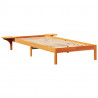 Ramka łóżka Woskowy Brąz 90 x 190 cm Lite drewno sosnowe