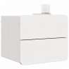 Stolik nocny 2 pcs Biały 39 x 34 x 33 cm Lite drewno sosnowe