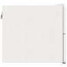 Stolik nocny 2 pcs Biały 39 x 34 x 33 cm Lite drewno sosnowe