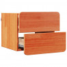 Stolik nocny 2 pcs Brązowy 39 x 34 x 33 cm Lite drewno sosnowe