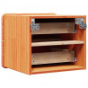 Stolik nocny 2 pcs Brązowy 39 x 34 x 33 cm Lite drewno sosnowe