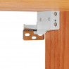 Stolik nocny 2 pcs Brązowy 39 x 34 x 33 cm Lite drewno sosnowe