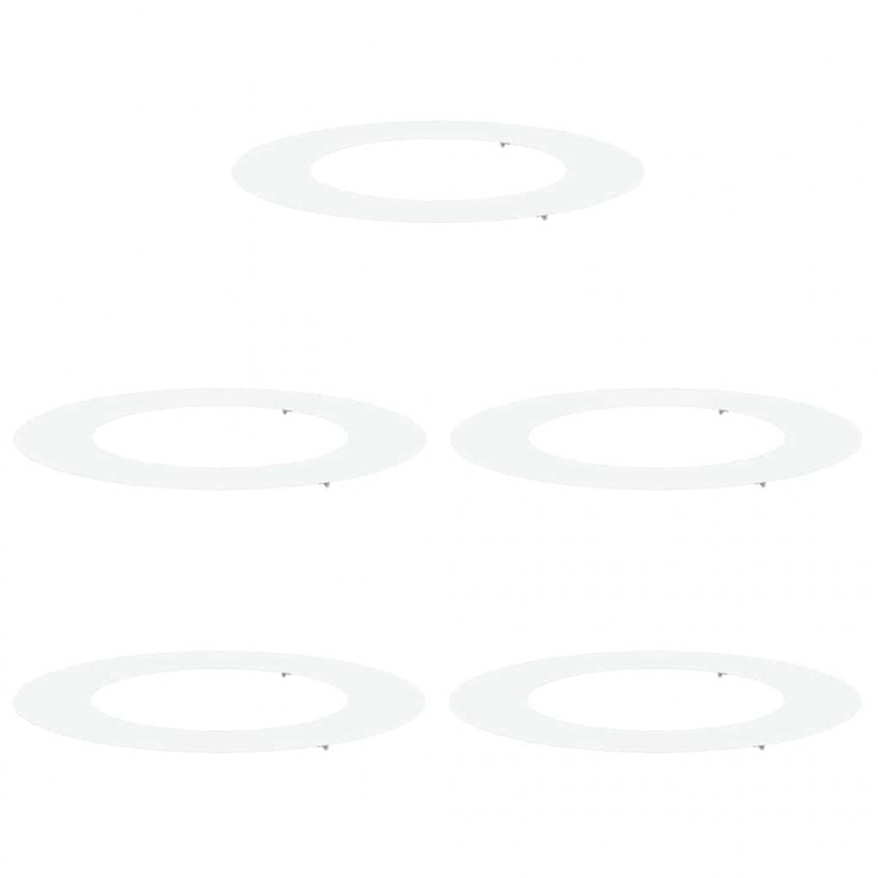 odpowiedni dla płaskich pierścieni drzewa 5 pcs Biały Ø50 / 80 cm