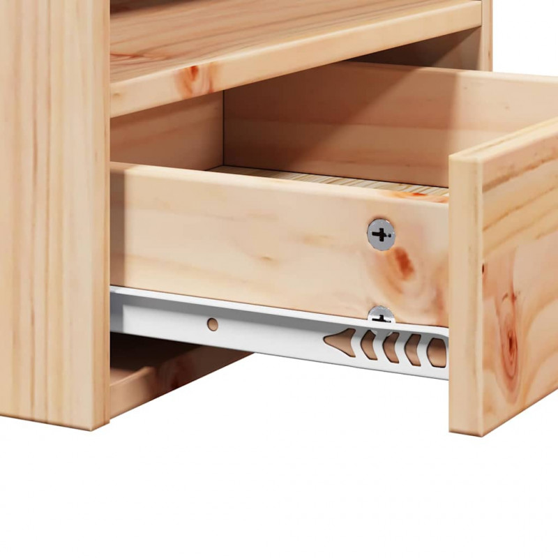 Stolik nocny z szufladą 2 pcs Brązowy 38 x 36 x 29,5 cm