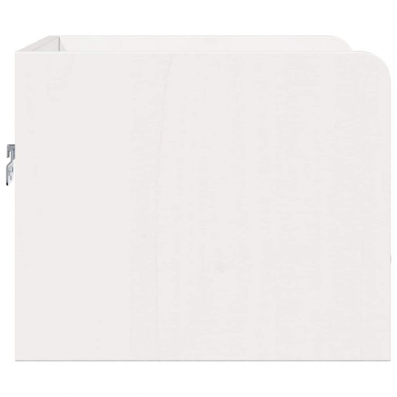 Stolik nocny Biały 38 x 36 x 29,5 cm Lite drewno sosnowe