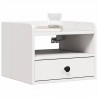 Stolik nocny 2 pcs Biały 38 x 36 x 29,5 cm Lite drewno sosnowe