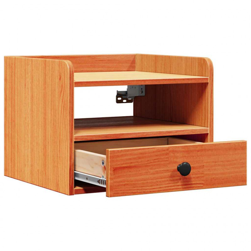 Stolik nocny z szufladą 2 pcs Woskowy Brąz 38 x 36 x 29,5 cm