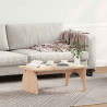 Stolik kawowy Naturalny 80 x 50 x 31 cm Lite drewno sosnowe