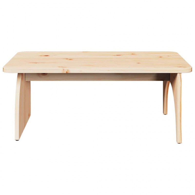 Stolik kawowy Naturalny 80 x 50 x 31 cm Lite drewno sosnowe