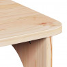 Stolik kawowy Naturalny 80 x 50 x 31 cm Lite drewno sosnowe